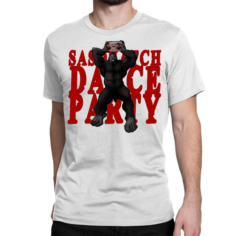 Sasquatch Dance Party Girl Classic T-shirt | Artistshot