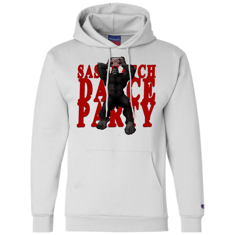 Sasquatch Dance Party Girl Champion Hoodie | Artistshot