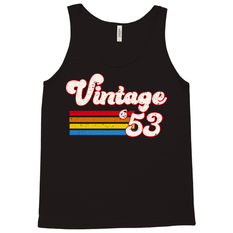 Vintage 1953 Birthday  Retro 53 Birthday   Nature Tank Top | Artistshot