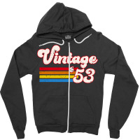 Vintage 1953 Birthday  Retro 53 Birthday   Nature Zipper Hoodie | Artistshot