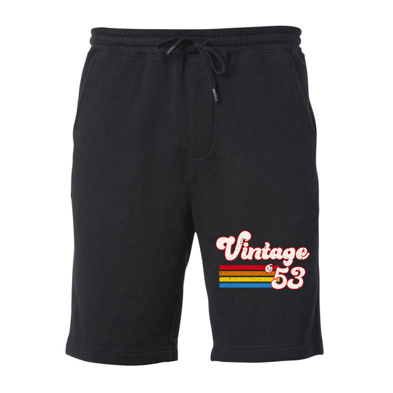 Vintage 1953 Birthday  Retro 53 Birthday   Nature Fleece Short | Artistshot