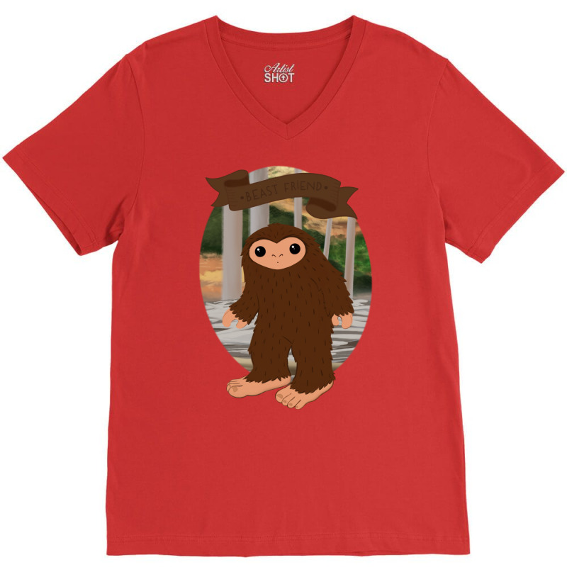 Susquatch Love V-neck Tee | Artistshot