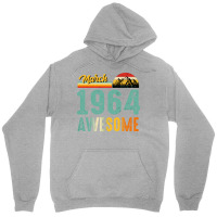 March 1964 Birthday Gift  Vintage March 1964 Aweso Unisex Hoodie | Artistshot