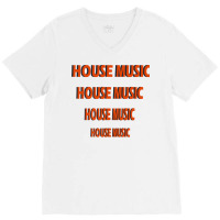 House Music Aesthetic V-neck Tee | Artistshot