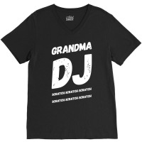 Grandma Dj Blue V-neck Tee | Artistshot