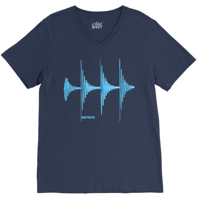 Kraftwerk Off Green V-neck Tee | Artistshot