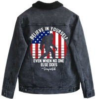 Believe In Yourself Even When No One Else Does Sas Unisex Sherpa-lined Denim Jacket | Artistshot