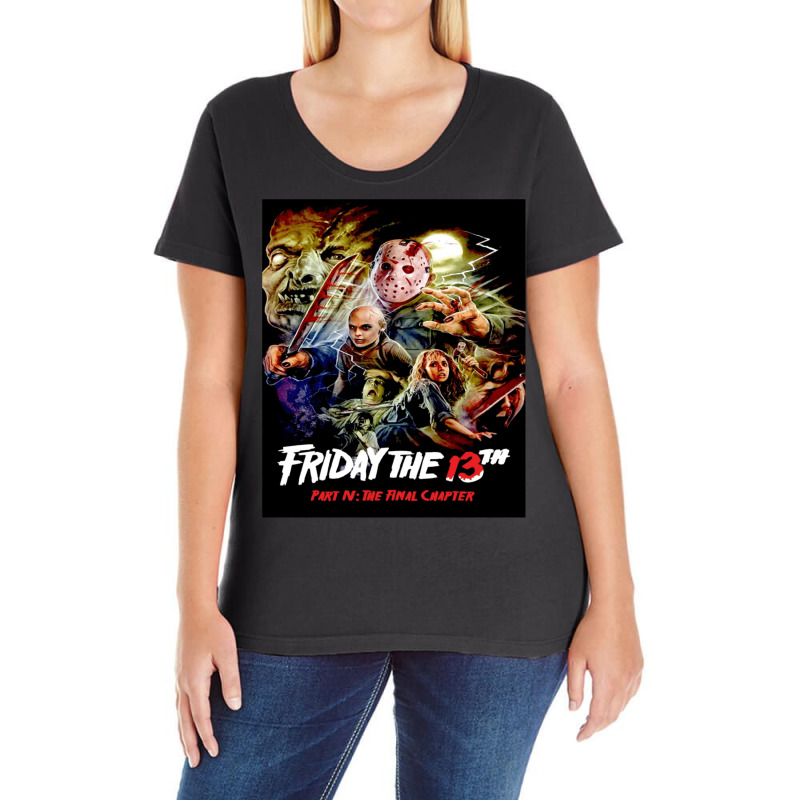 Friday The 13th Art  The Final Chapter Ladies Curvy T-Shirt by sujinikhormap | Artistshot