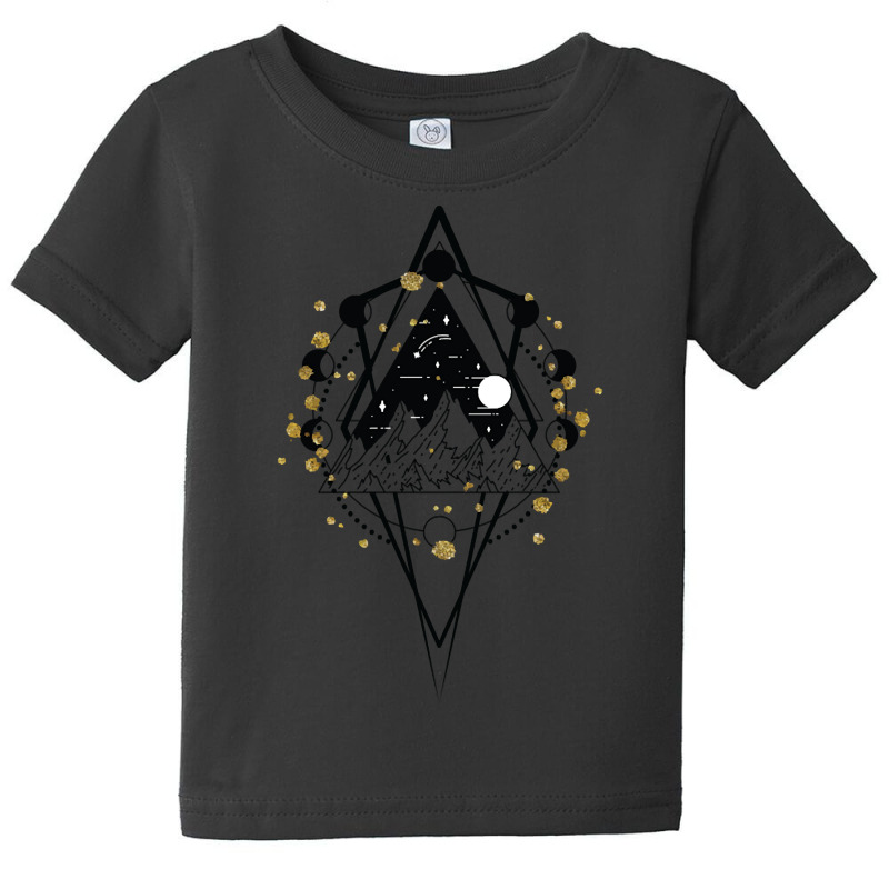 Limited Edition Boho Mountains Style Art Baby Tee by declangreenwood | Artistshot