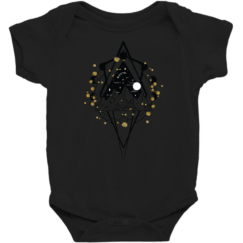 Limited Edition Boho Mountains Style Art Baby Bodysuit by declangreenwood | Artistshot