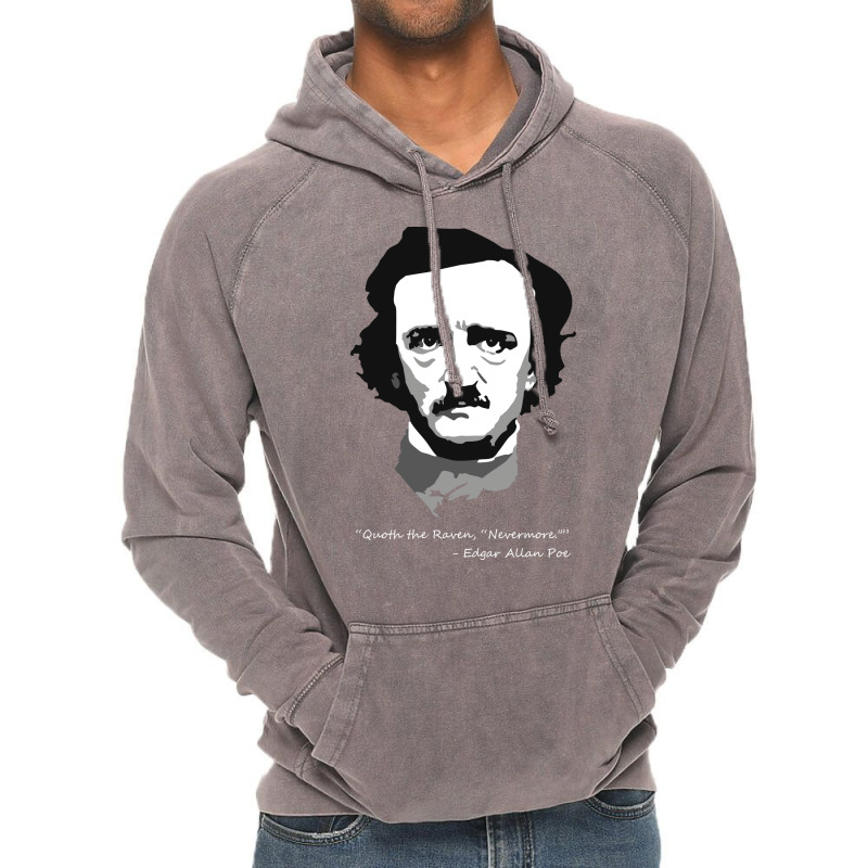 Edgar Allen Poe   Quoth The Raven Vintage Hoodie | Artistshot