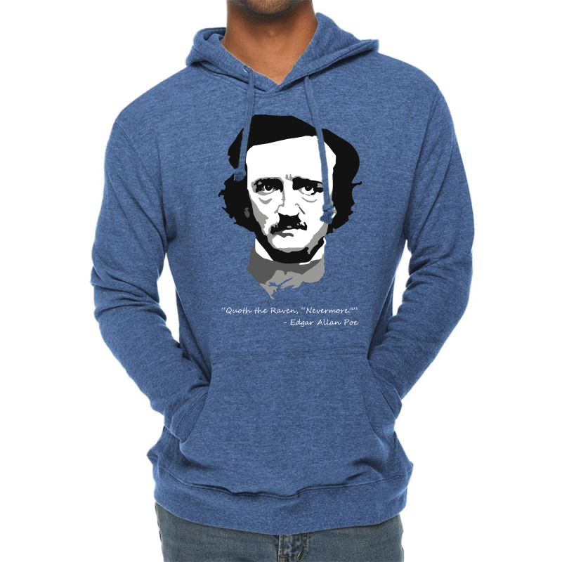 Edgar Allen Poe   Quoth The Raven Lightweight Hoodie | Artistshot