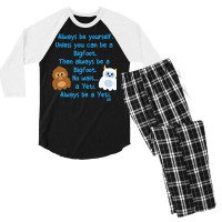 Always Be Yourself Retro Men's 3/4 Sleeve Pajama Set | Artistshot