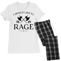 I Would Like To Rage Barbarian Women's Pajamas Set | Artistshot