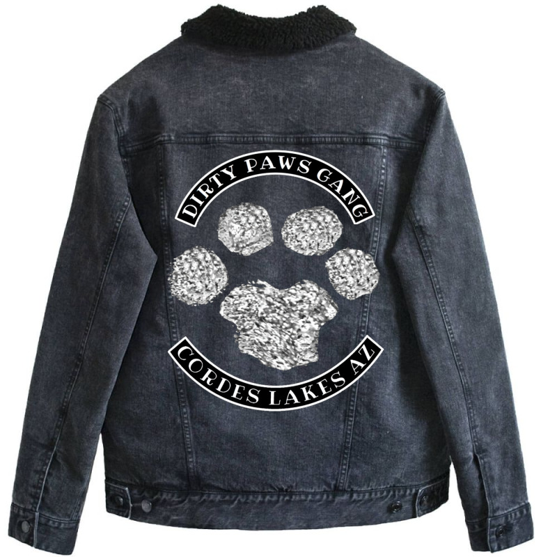 Dirty Paws Gang Humor Nostalgia Unisex Sherpa-lined Denim Jacket | Artistshot