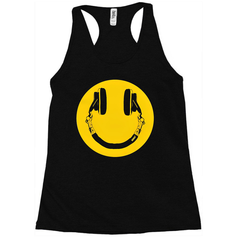 Happy Smile Face Dj Love Racerback Tank by siojoetlc | Artistshot