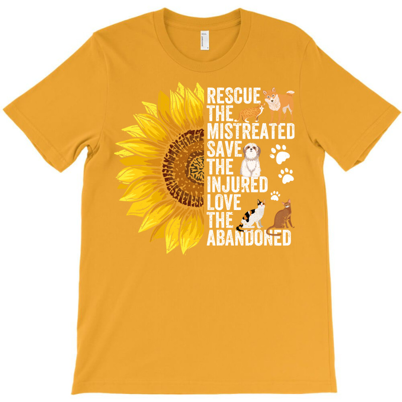 Dog Rescue Sunflower Rescue The Mistreated Nostalg T-shirt | Artistshot