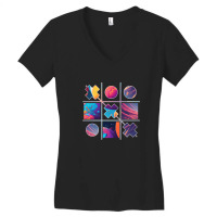 Cross Game Fantasy Cyberpunk Space Planet Women's V-neck T-shirt | Artistshot