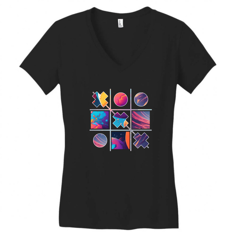 Cross Game Fantasy Cyberpunk Space Planet Women's V-Neck T-Shirt by bekreatifdesign | Artistshot