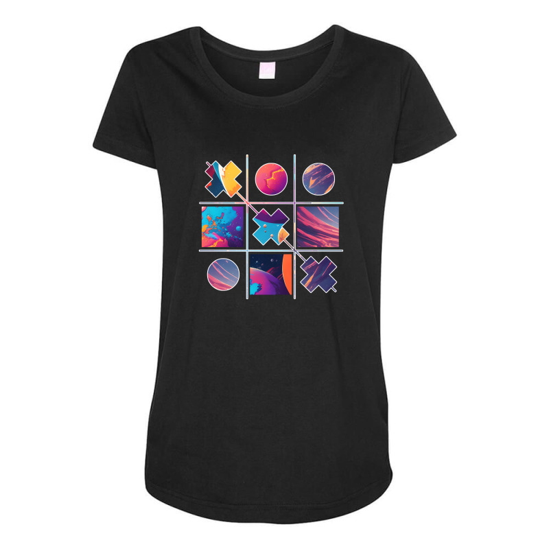 Cross Game Fantasy Cyberpunk Space Planet Maternity Scoop Neck T-shirt by bekreatifdesign | Artistshot