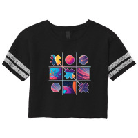 Cross Game Fantasy Cyberpunk Space Planet Scorecard Crop Tee | Artistshot