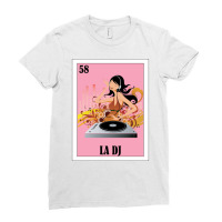 Loteria Mexicana Art Spanish Female Dj Design Mexi Ladies Fitted T-shirt | Artistshot