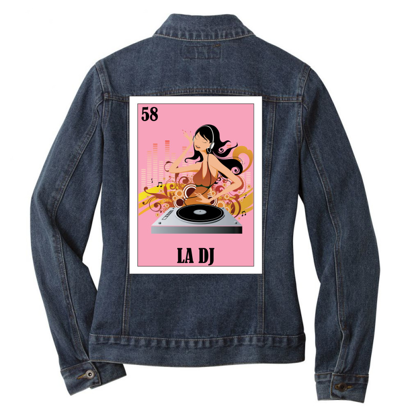 Loteria Mexicana Art Spanish Female Dj Design Mexi Ladies Denim Jacket by mvkvnsadeo9 | Artistshot