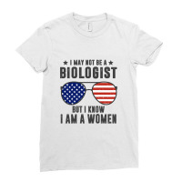 Sunglasses I May Not Be A Biologist Ladies Fitted T-shirt | Artistshot