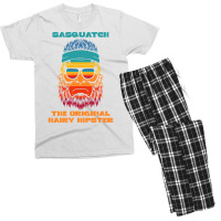 Sasquatch The Original Hairy Hipster Retro Vintage Men's T-shirt Pajama Set | Artistshot