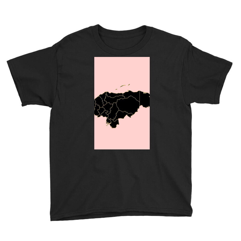 Honduras Map Youth Tee | Artistshot