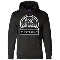 Dark Side Of Techno White Humor Champion Hoodie | Artistshot