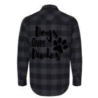 Dogs Over Dudes Funny Dog Music Flannel Shirt | Artistshot