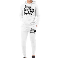 Dogs Over Dudes Funny Dog Music Hoodie & Jogger Set | Artistshot