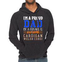 Im A Proud Dad Of A Freaking Awesome Cardigan Wels Vintage Hoodie | Artistshot