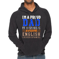 Im A Proud Dad Of A Freaking Awesome English Cocke Vintage Hoodie | Artistshot