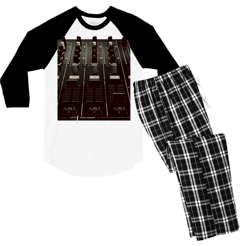 Dj Mixer Fader And Knobs Photo Men's 3/4 Sleeve Pajama Set | Artistshot