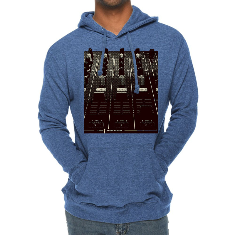 Dj Mixer Fader And Knobs Photo Lightweight Hoodie | Artistshot