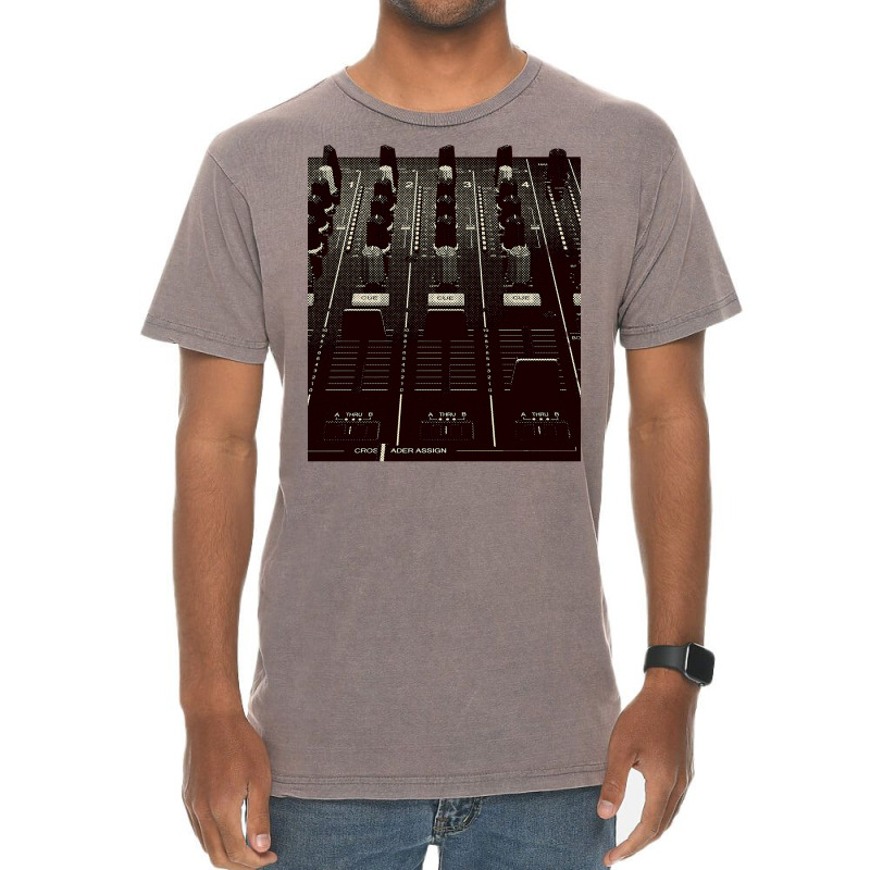 Dj Mixer Fader And Knobs Photo Vintage T-shirt | Artistshot