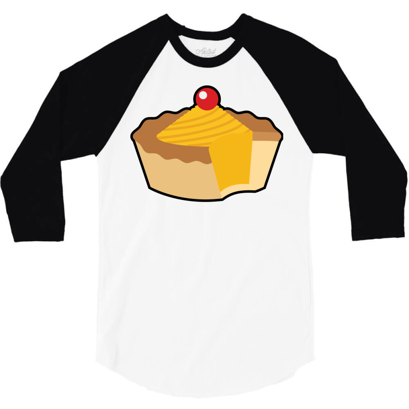 Lemon Tart Baking Bite Tumblr 3/4 Sleeve Shirt by valvikjbogi | Artistshot