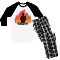 Glitch Dj Edm Trance Electronic Trance Music Beats Men's 3/4 Sleeve Pajama Set | Artistshot