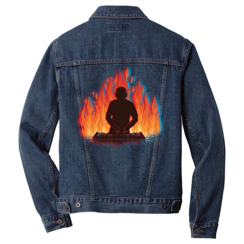 Glitch Dj Edm Trance Electronic Trance Music Beats Men Denim Jacket | Artistshot