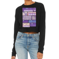 Synthesizers And Electronic Music Instruments Retr Cropped Sweater | Artistshot