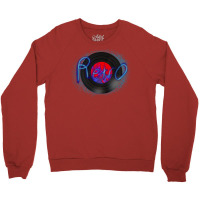 Retro Record Stars Crewneck Sweatshirt | Artistshot