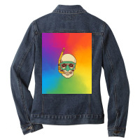 Diving Club Tumblr Ladies Denim Jacket | Artistshot