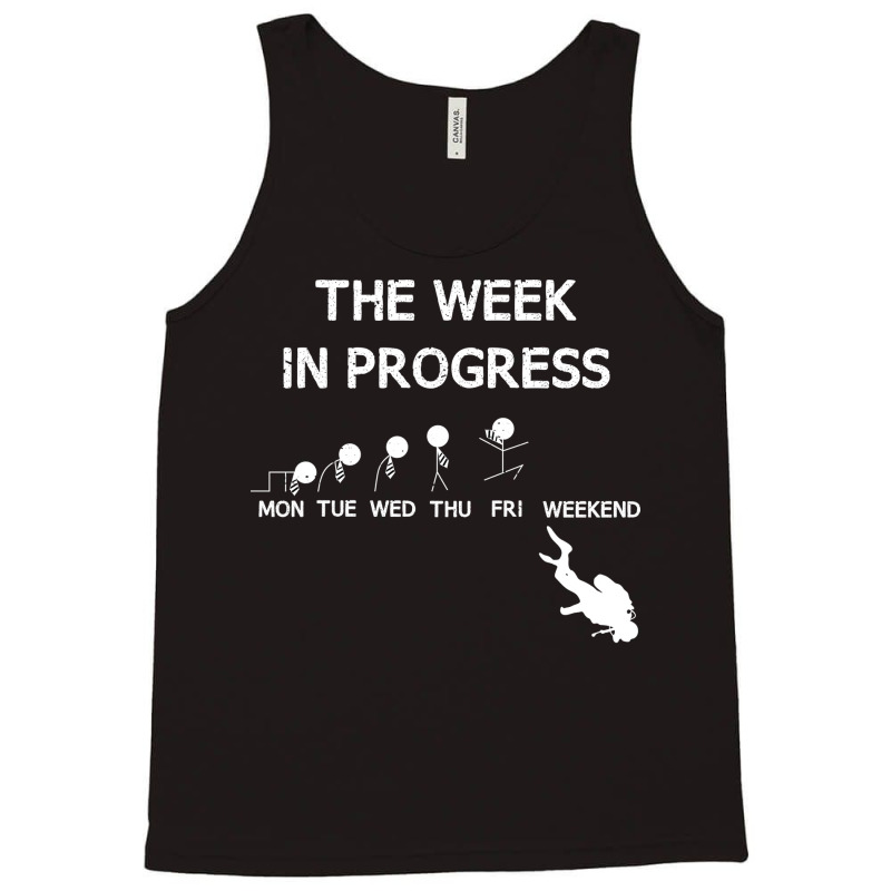 Diving Evolution The Week In Progress Water Diver Tank Top | Artistshot