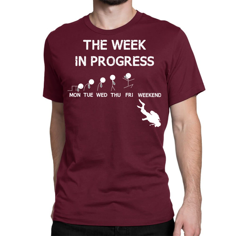 Diving Evolution The Week In Progress Water Diver Classic T-shirt | Artistshot