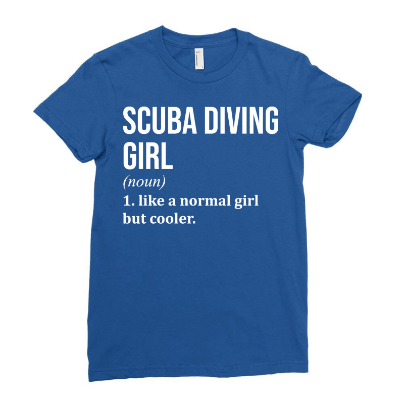 Scuba Diver Love Ladies Fitted T-Shirt by skripsirasd | Artistshot