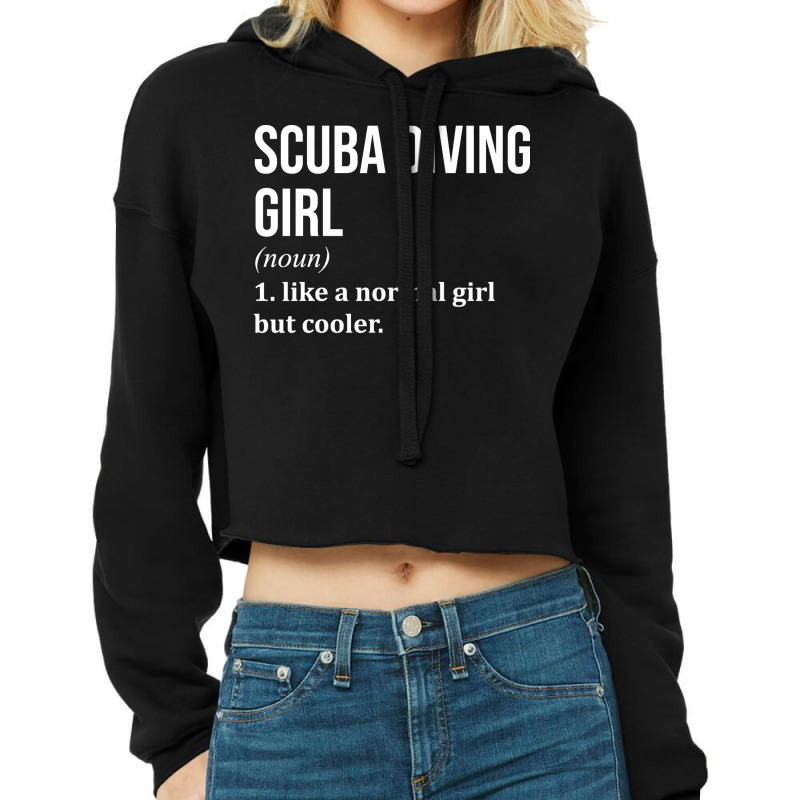 Scuba Diver Love Cropped Hoodie by skripsirasd | Artistshot