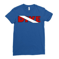 Dive Funny Ladies Fitted T-shirt | Artistshot