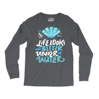 Looks Better Under Water 80s Long Sleeve Shirts | Artistshot